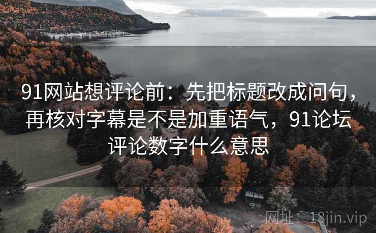 91网站想评论前：先把标题改成问句，再核对字幕是不是加重语气，91论坛评论数字什么意思